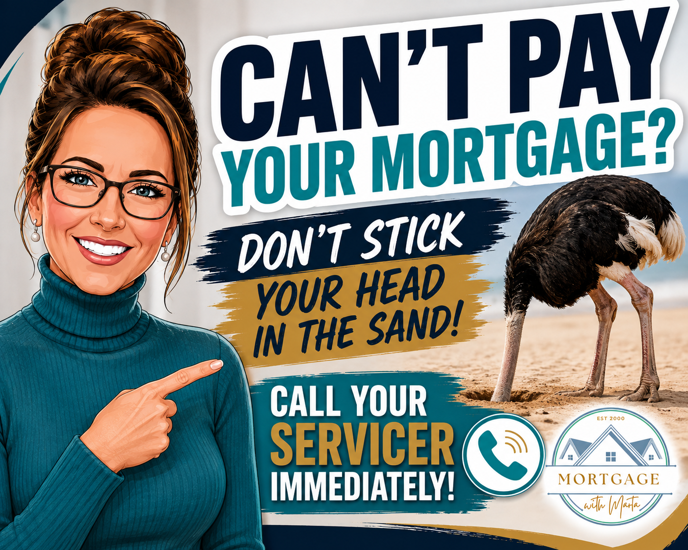 Can’t pay your mortgage, call your servicer immediately
